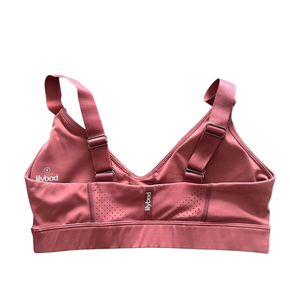 LILYBOD Vaylor Sports Bra In Dusty Rose Small - Picture 3 of 5